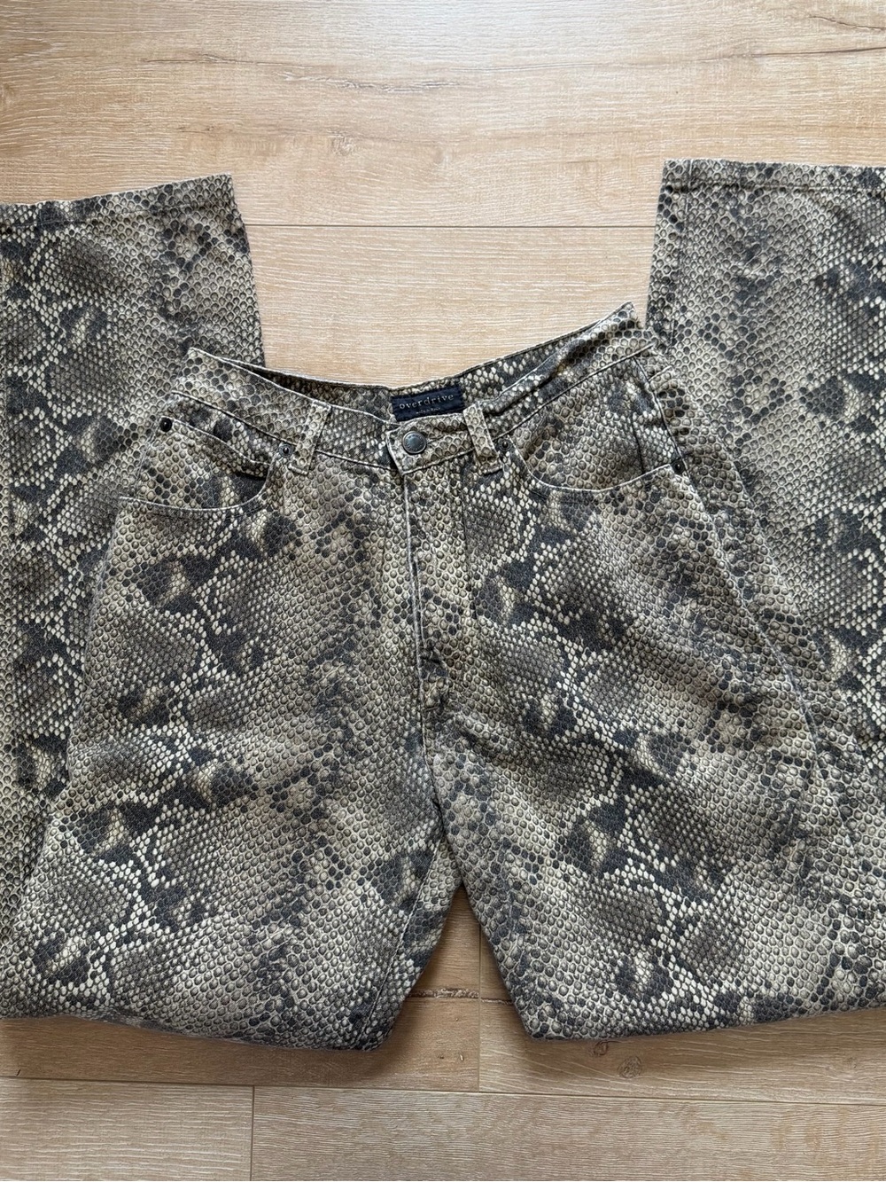 Vintage Y2K Overdrive by Equinox Snakeskin Jeans ♡